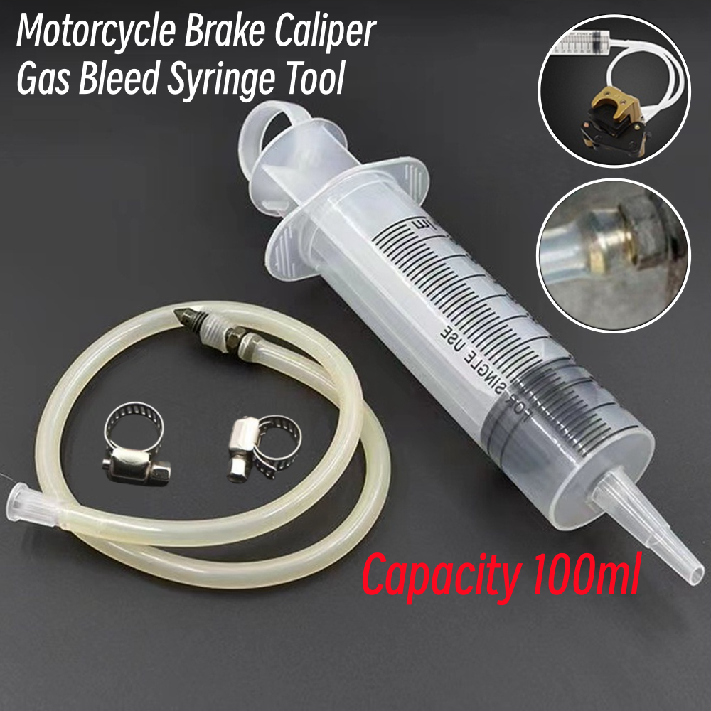 100ml Motorcycle Brake Caliper Gas Bleeder Syringe Tool Universal