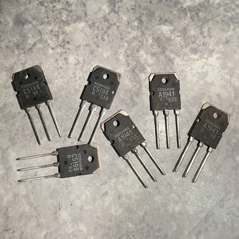 2SA1941 2SC5198 1 Pair TOSHIBA ( Recon ) A1941 C5198 PNP NPN 10A 140V