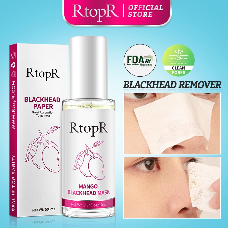 Rtopr Mango Blackhead Remover Mask Deep Cleans Pores Acne Treatment Serum Peeling Off Nose Mask