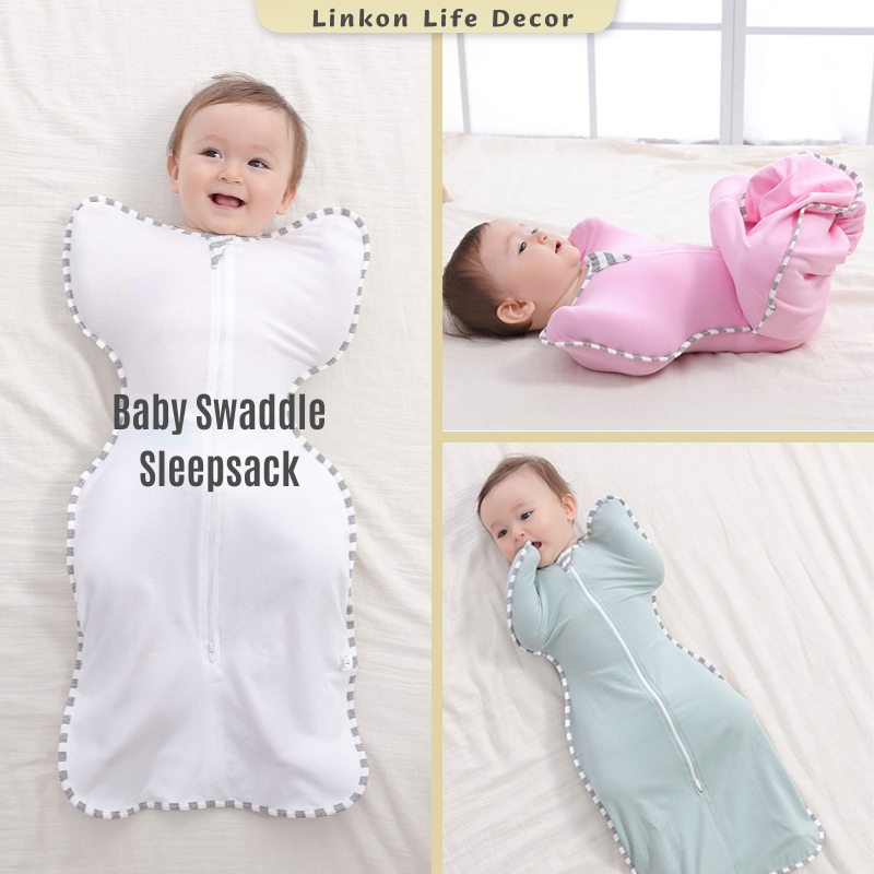 Soft Baby Swaddle Set, Newborn Swaddle Sleepsack Wrap Up Baby Blankets