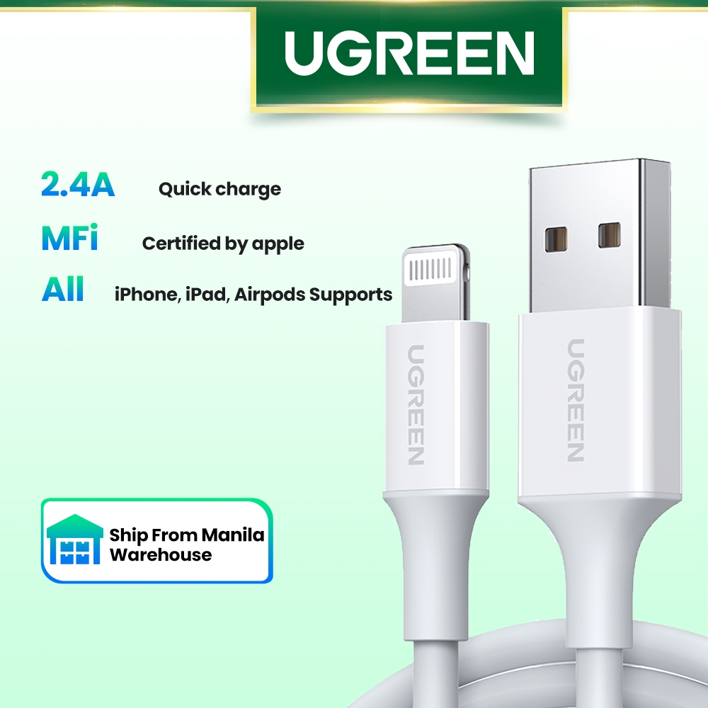 UGREEN MFi USB to Lightning Cable for iPhone 14 13 12 11 Pro Max Fast  Charging for iPhone Charger for iPad Phone Data Cable