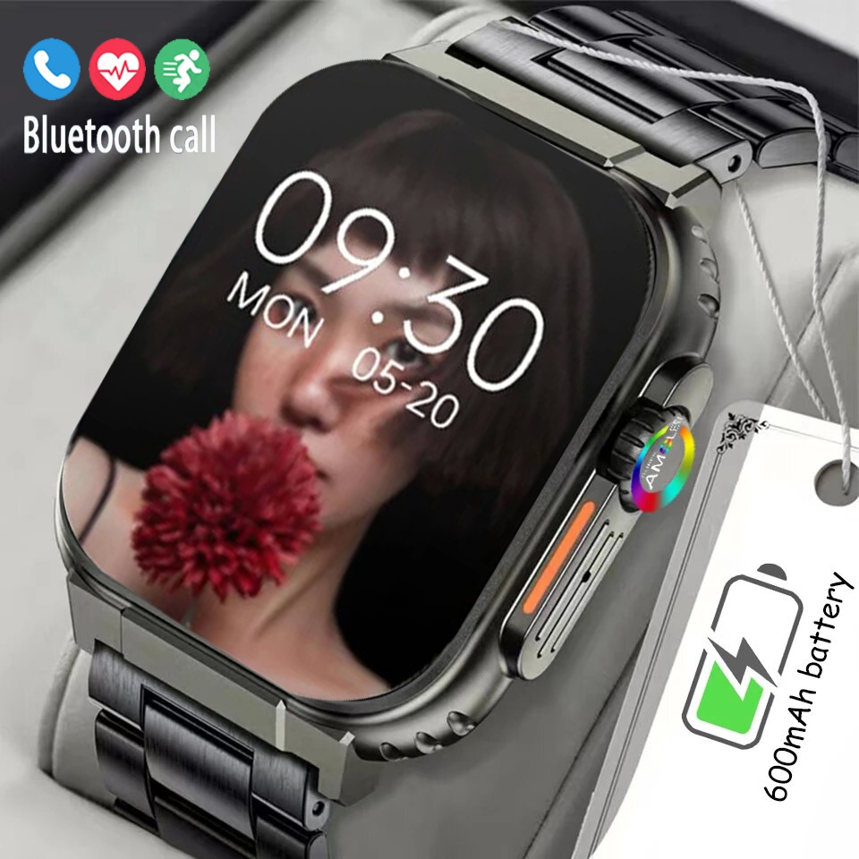 LIGE Call Smart Watch Men 1.96 Inch Full Touch 600mAh Battery Watch