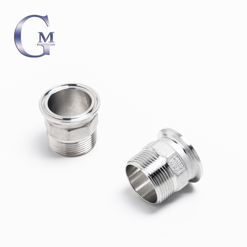 Dn Dn Bspt Male Ss Stainless Steel Hex Sanitary Ferrule Connector Pipe Fitting For