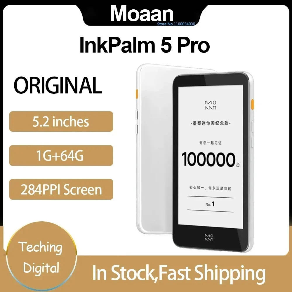 Moaan InkPalm 5 Mini Pro 5.2Inch E-ink Ebook Ereader Ebook Reader 64GB ...