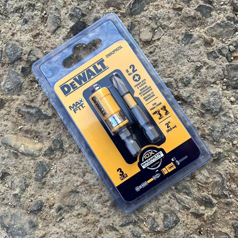 Dewalt DWA2PH2SL Phillips PH2 Screwdriver Bits Power Tool Sleeve Set ...