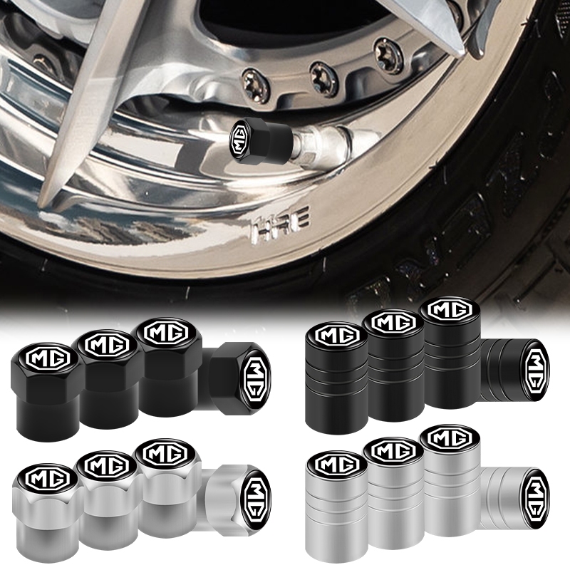 4pc Metal Brass Valve Stem Caps Wheel Tire Dust Cover Car Truck