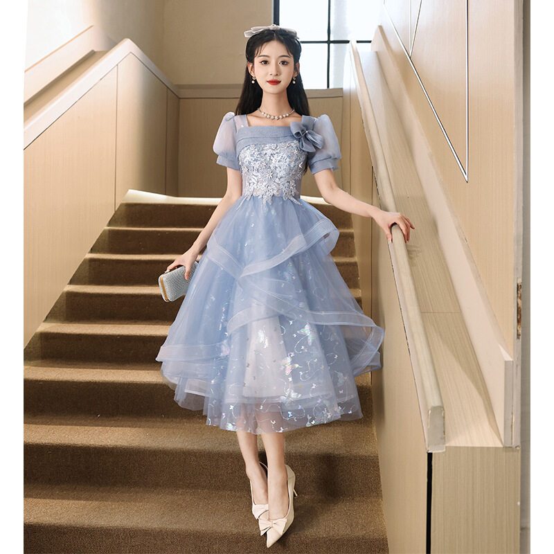 High-End Blue Banquet Evening Dresses For Women 2026 Luxury Formal Dinner  Anual Party Plus Size Sequin Ball Gown For Debut 18 Years Old For Js Prom  For Ninang Civil Wedding | Shopee Philippines