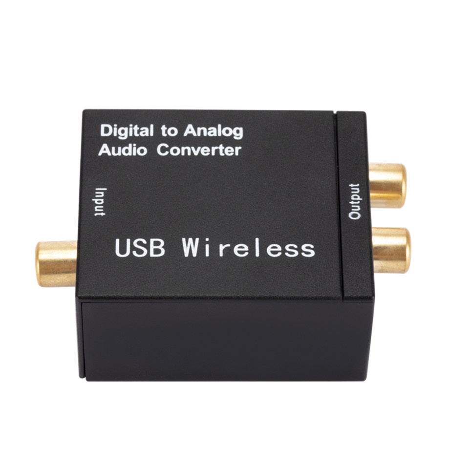 Digital to Analog Audio Converter RCA R/L Output Audio Adapter DAC ...