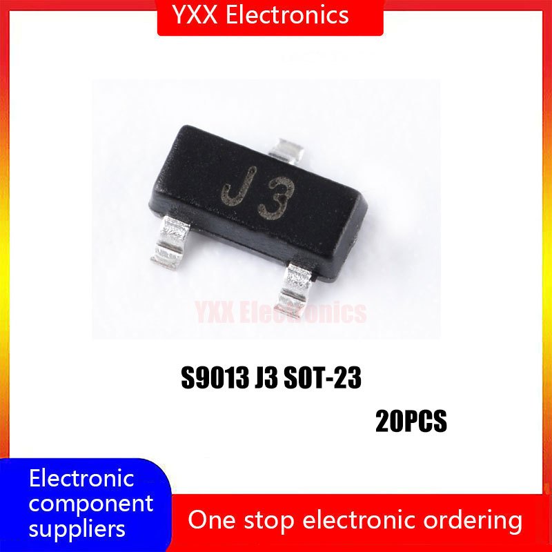 20 original genuine S9013 J3 SOT-23 NPN transistors 25V/500mA SMT ...
