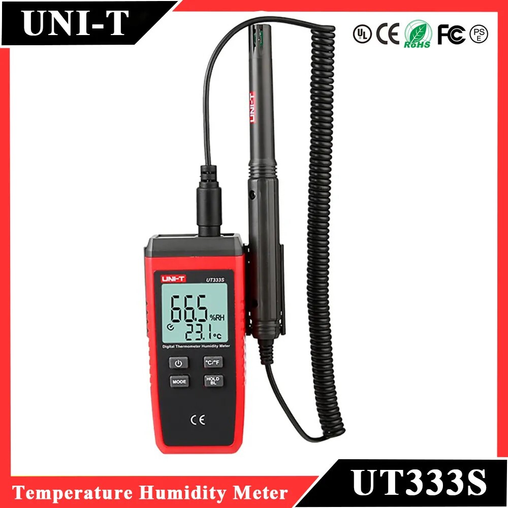 UNI T UT333S Thermo-Hygrometer, Split Temperature Humidity Meter ...