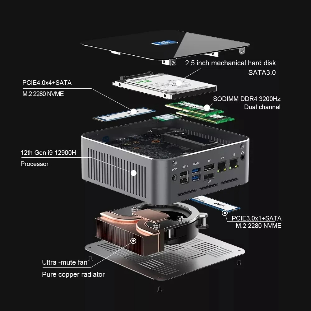 Gmktec G Mini Pc Windows Pro Alder Lake N Intel Th Bwifi Desktop Computer Mini Pc