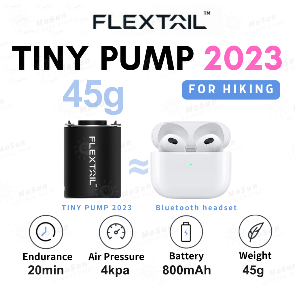 FLEXTAIL Tiny Pump X 2024 Outdoor Ultralight Air Pump Portable Camping