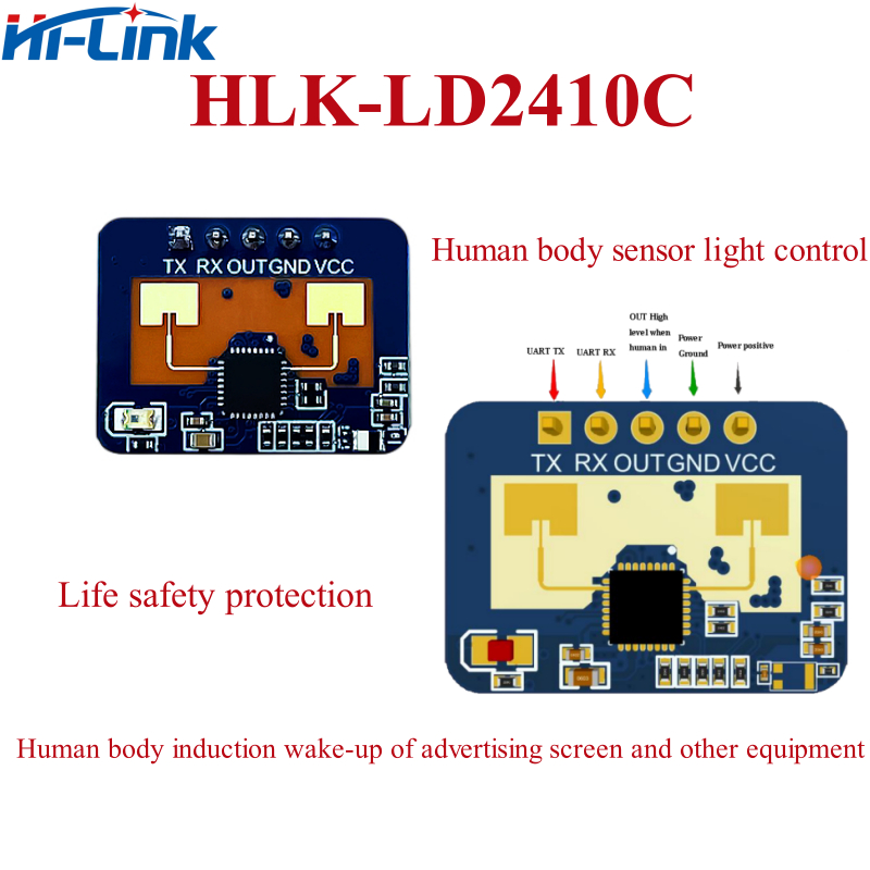HLK-LD2410C Hott Hi-Link High Sensitivity LD2410C 24GHz MM Wave Human ...