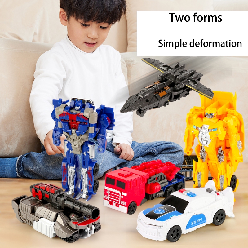 Children's easy transform toy Optimus Prime Bumblebee Megatron tank ...