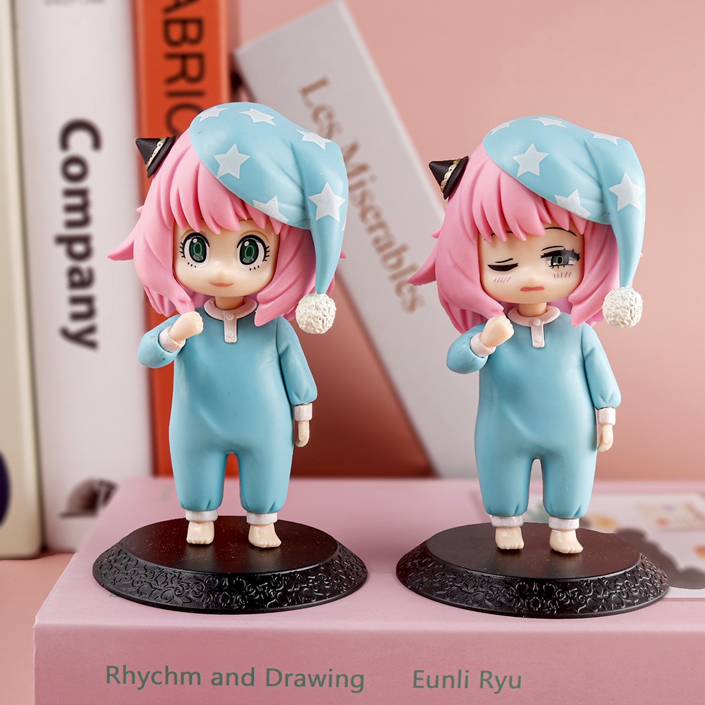 13cm SPY×FAMILY Anime Figure Kawaii Pajamas Anya Forger Action Figures ...