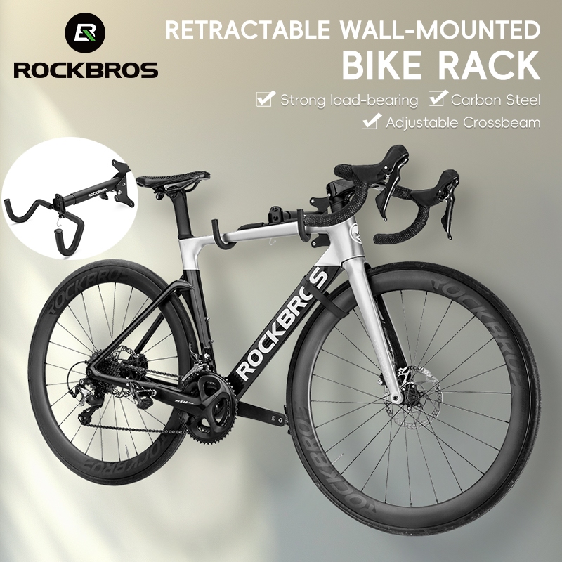Local Delivery ROCKBROS Wall-mounted Bike Rack Carbon Steel Mtb and ...