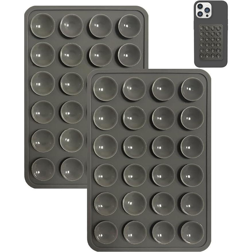 Silicone Suction Phone Case Mount,Non Slip Suction Cup Phone  Mount,Hands-Free Phone Accessories Holder for Selfies and Videos,Silicon  Adhesive Phone