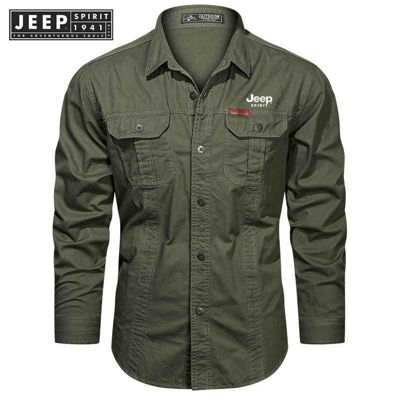 T-Shirt Uomo All+Every Jeep Spirit 1941 Logo – Merchandising Ufficiale, Grigio