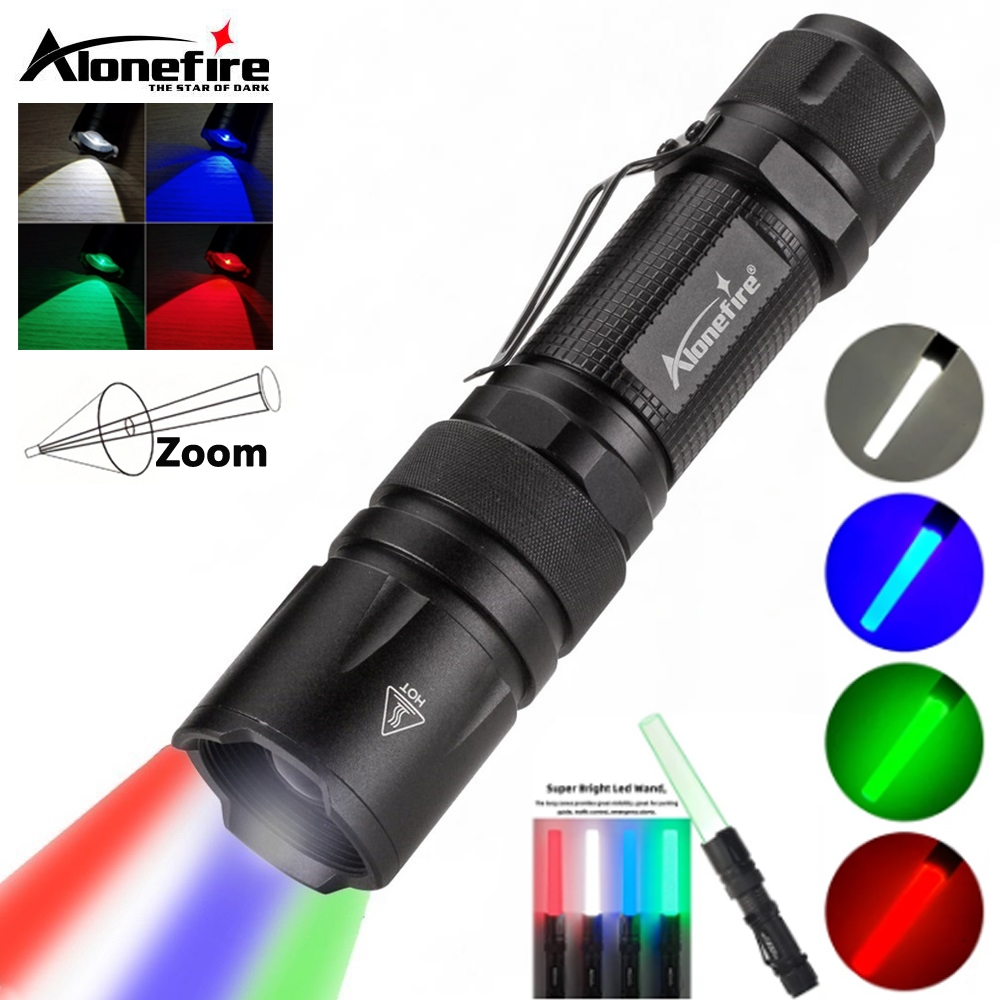 Alonefire X33 4 in 1 Multicolor Zoom Led White/Red/Green/Blue Lighting ...