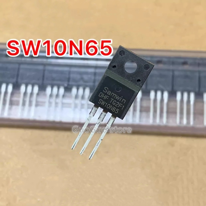 5pcs SW10N65 TO-220F 10N65 TO220F 10A/650V N-channel MOSFET transistor ...