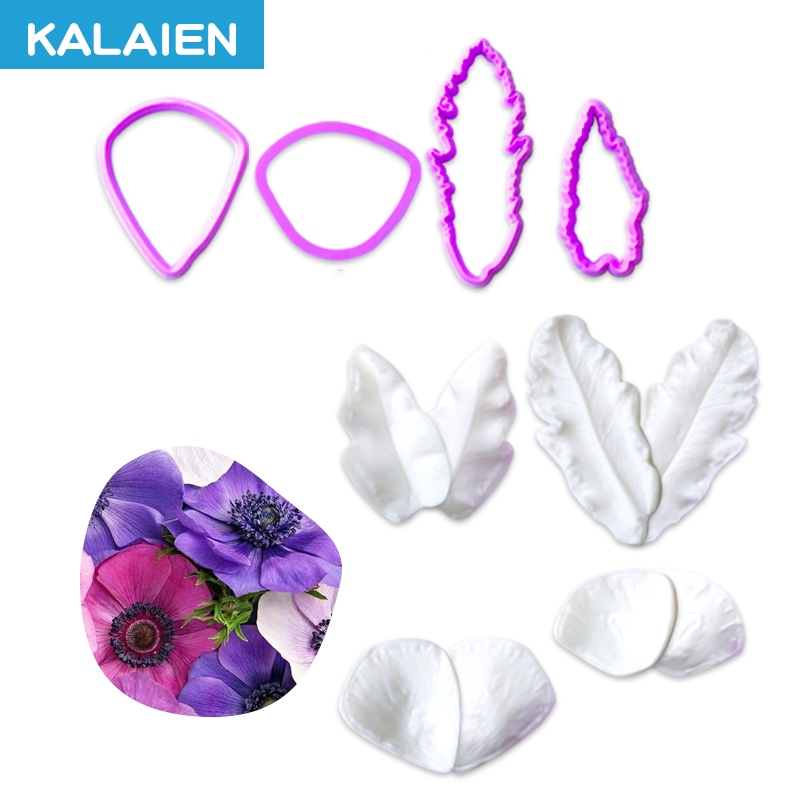 XMOLDNMS Mohnblumen Silikonform - Für Fondant, Schokolade & Dekoration | Backzubehör