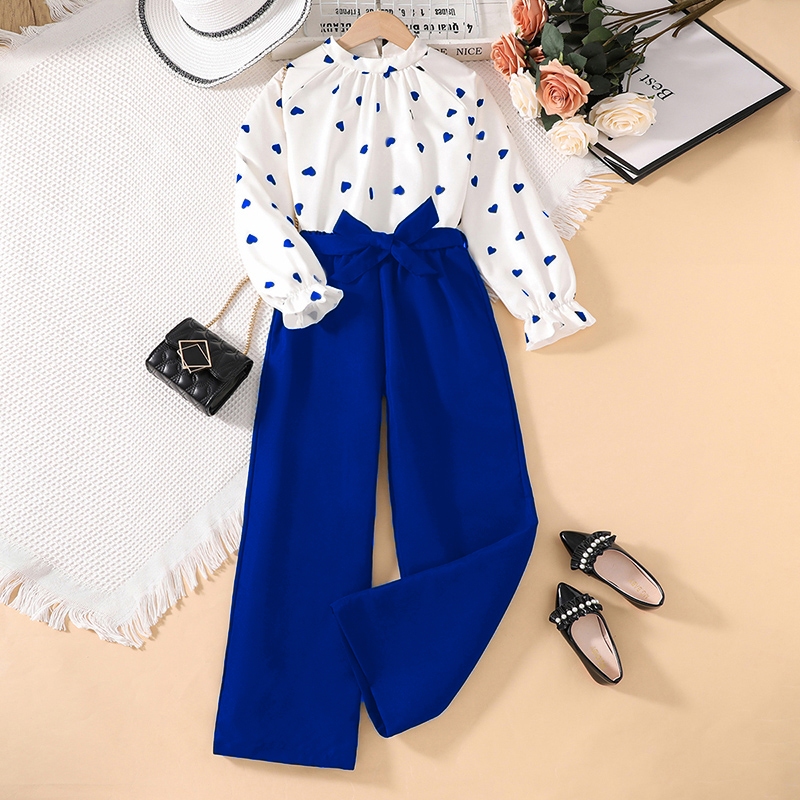 Pants and blouse for party fashion