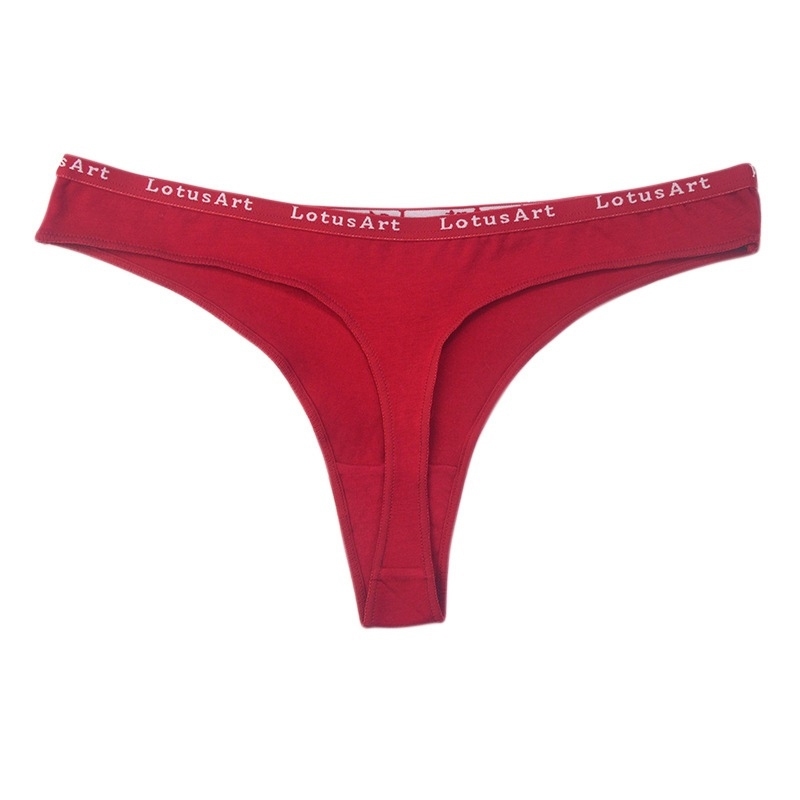 1PCS Womens Thong Underwear Cotton G String Letter Sexy Thong Low Waist ...
