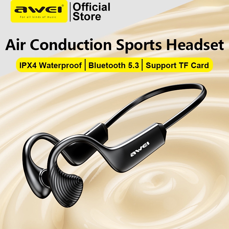 Awei A896BL Air Conduction Headset 360° Stereo Wireless Bluetooth Earphone  IPX4 Waterproof Supports TF Card - Main Image