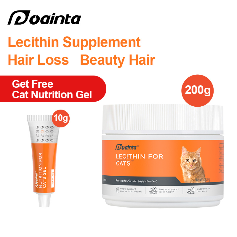 PUAINTA Lecithin Supplement For Cats Hair Loss Treatment Beauty Hair