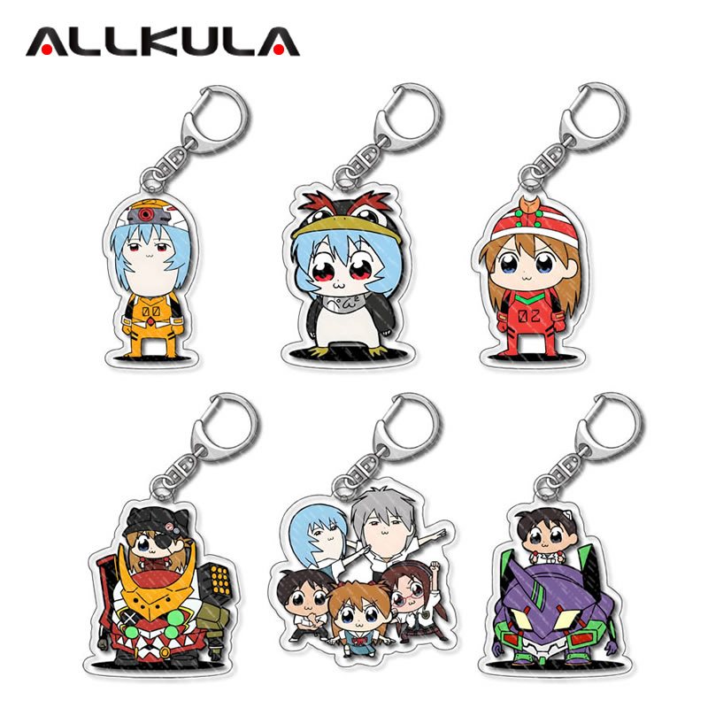 EVA Keychain Anime Acrylic Keyring Cartoon Accessory 13 Styles | Shopee ...