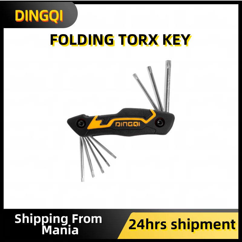 DINQI 8PCS Multi Folding Adjustable Torx Key Allen Wrench Folding ...