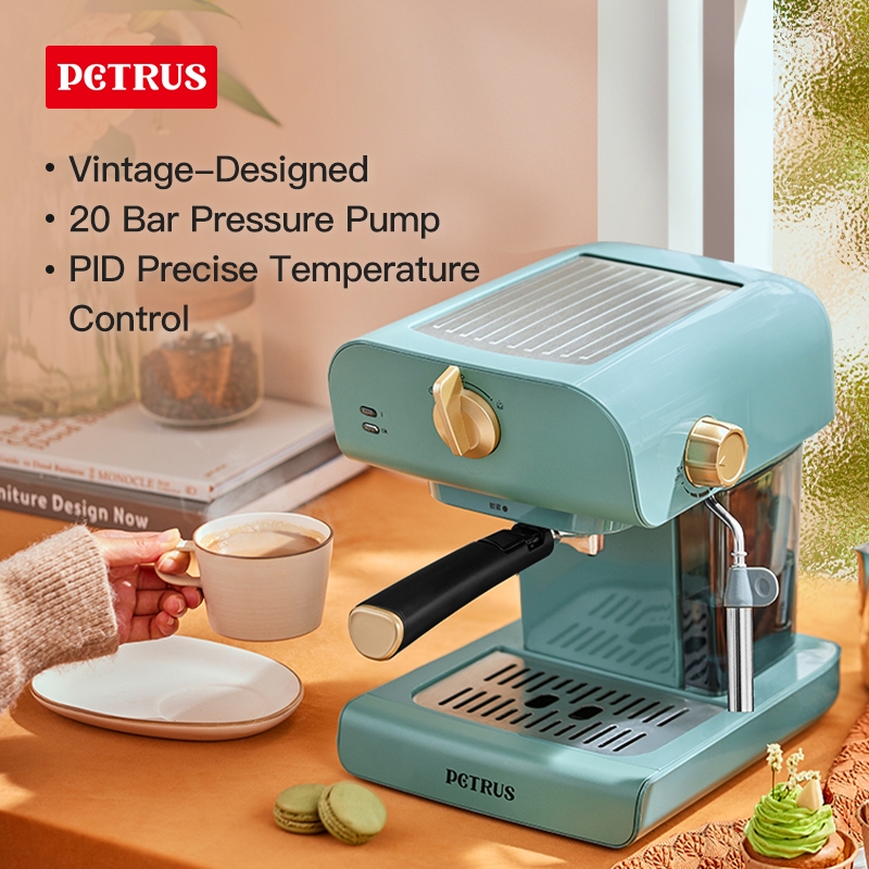 Petrus Coffee Machine 20 Bar Espresso Coffee Maker With Steam Milk