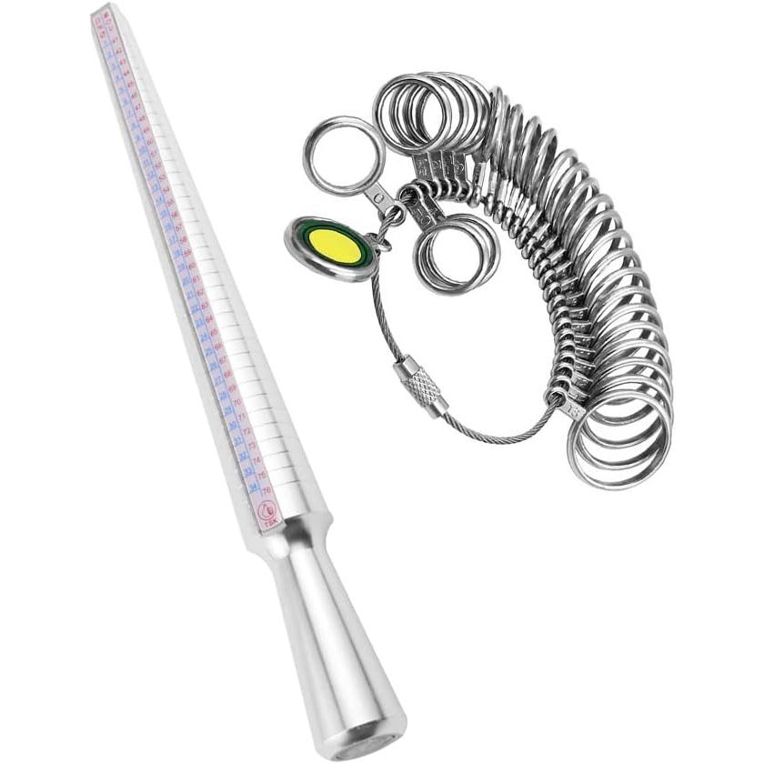 Ring Sizer Measuring Tool Rings Sizing Set Ring Gauges with Finger ...