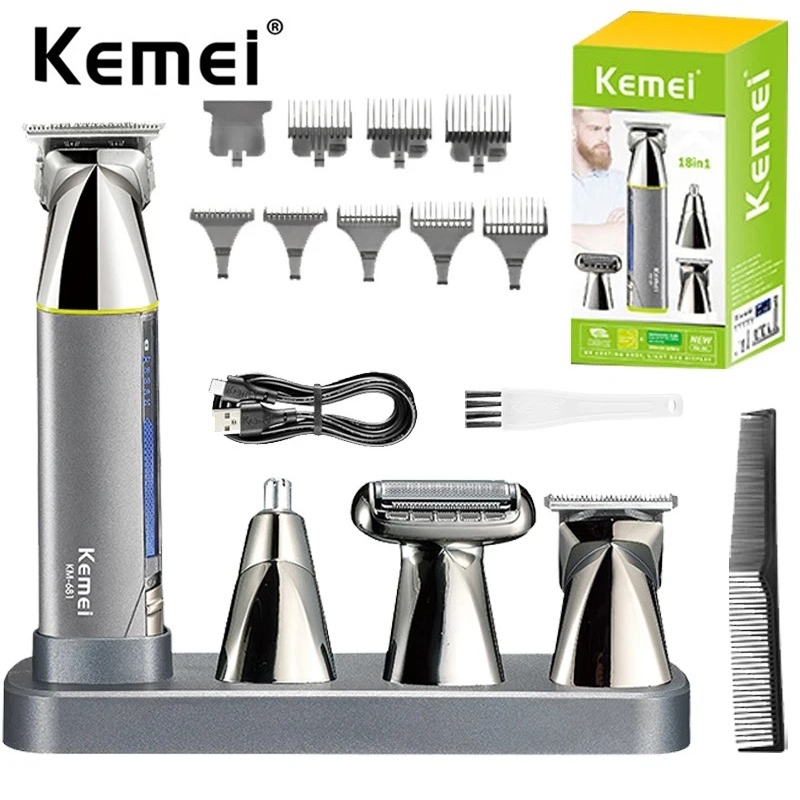 Kemei in Cordless Hair Trimmer Men's Shaver Cordless Razor Hair Clipper  Set Electric Nose Beard Trimmer Hair Cutting Machine