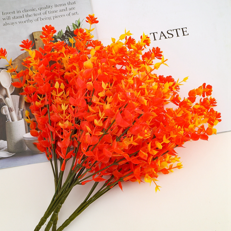4pcs/pack Artificial Outdoor Autumn Flowers Fake Outdoor UV Resistant ...