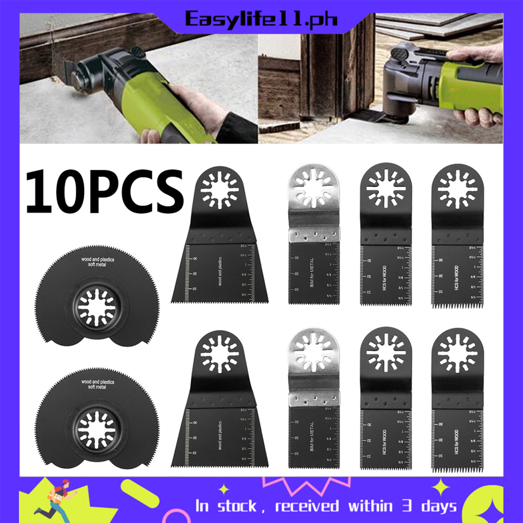 10pcs Fast Fit Mix Blades Multi Cutter Blade Kit Professional Metal ...