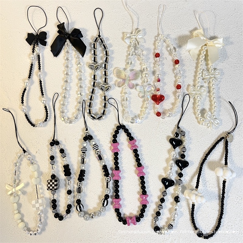 Ins Flower Mobile Phone Lanyard Fashion Jewelry Gifts Pearl Beaded ...