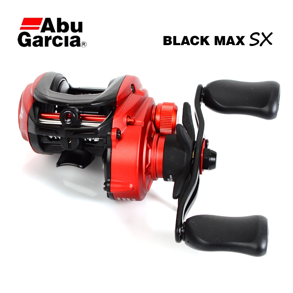 ABU GARCIA Original 2024 NEW BLACK MAX SX Casting Fishing Reel 5BB Gear  Ratio 6.4:1 Max Drag 8kg BMAX SX Casting Fishing Reel