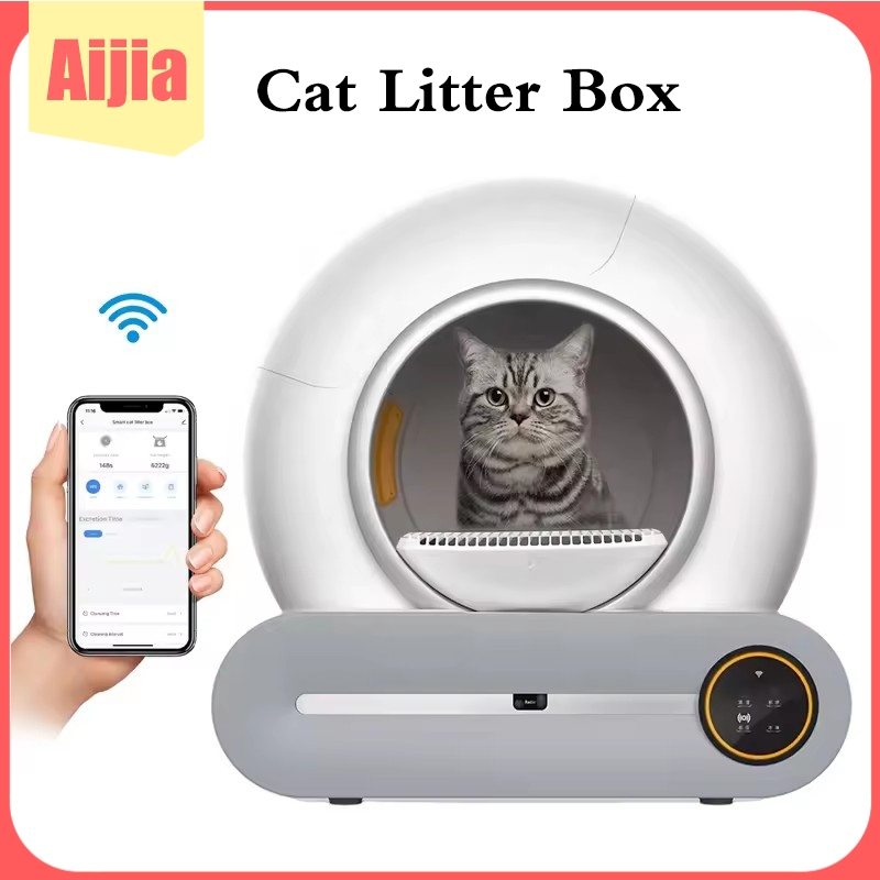 APP Control Self Cleaning Cat Litter Box Toilet Robot Extra Large Smart  Automatic Cat Litter Box Self Cleaning For Multiple Cats