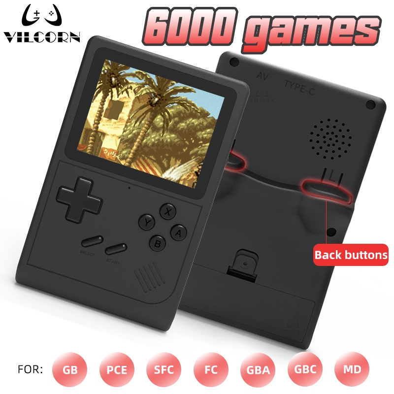 VILCORN GB300 Portable Handheld Game Console Player 3.0 Inch Pocket ...