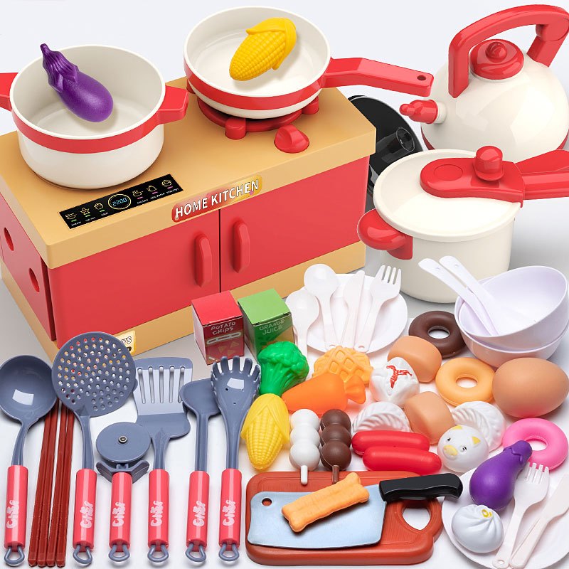 Real Kids Cooking Set 47 Piece Set Free Apron Kitchen Utensils Pretend