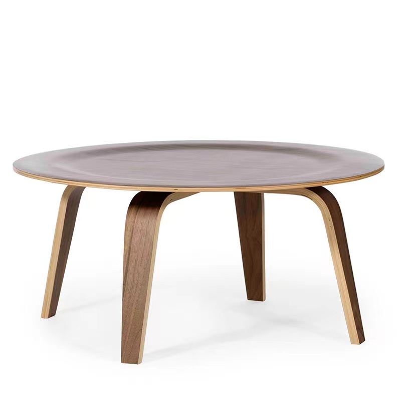 Designer Round Coffee Table Small Apartment Solid Wood Living Room ...