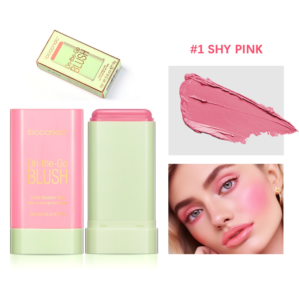 ibcccndc Multi-Use Makeup Blush stick solid Moisturizer Stick Shadow ...