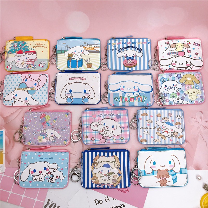 Sanrio Bag Cute Cinnamoroll Pu Coin Purse Sanrios Wallet Cartoon ...