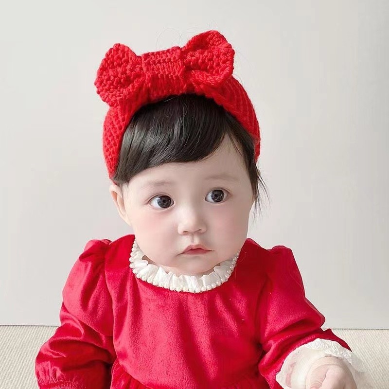 Woven Headband Bowknot Detachable Cute Dome Hair Cute Baby Girl Hair