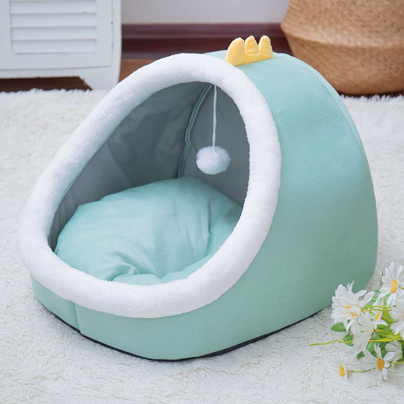 Cat Bed Removable Washable Cat House Warm Comfortable Pet Dog Bed