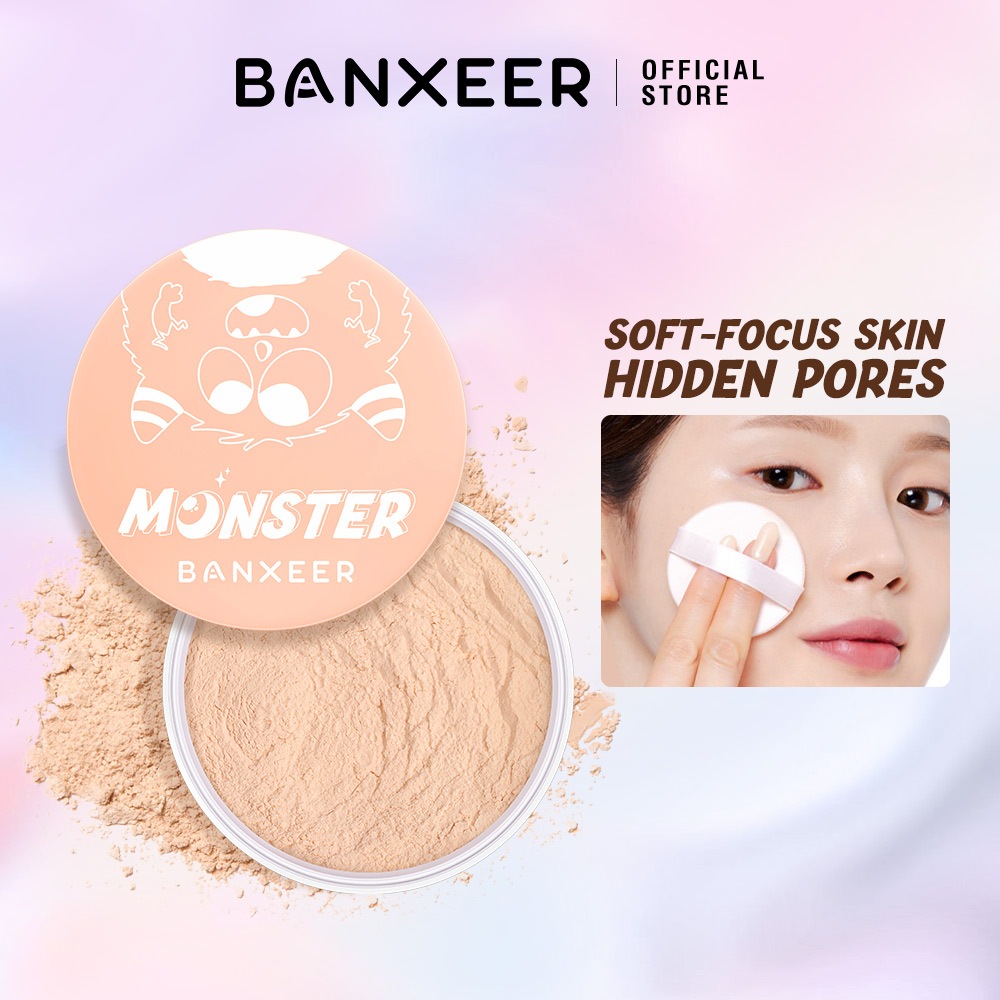 BANXEER Oil Control Loose Powder Waterproof Face Setting Powder Matte ...