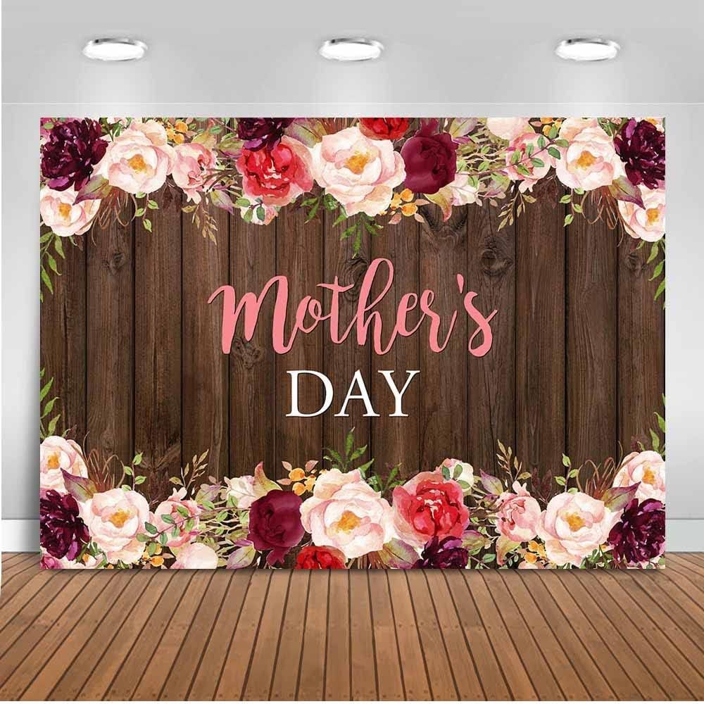 Dudaacvt 7x5ft Happy Mother's Day Backdrop Floral Background