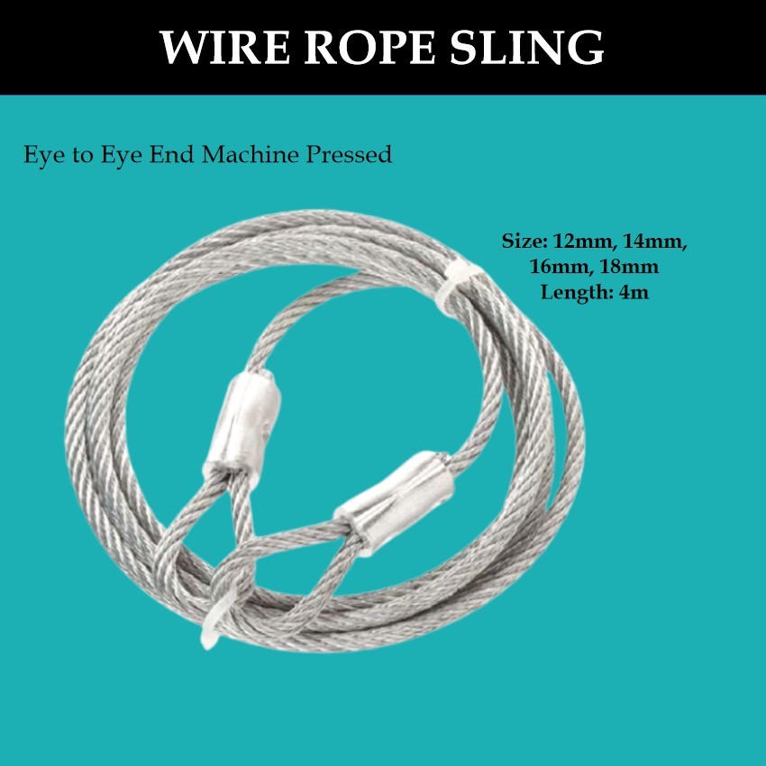 8-18mm Feilizi WIRE ROPE SLING Double-buckle wire rope slings for ...
