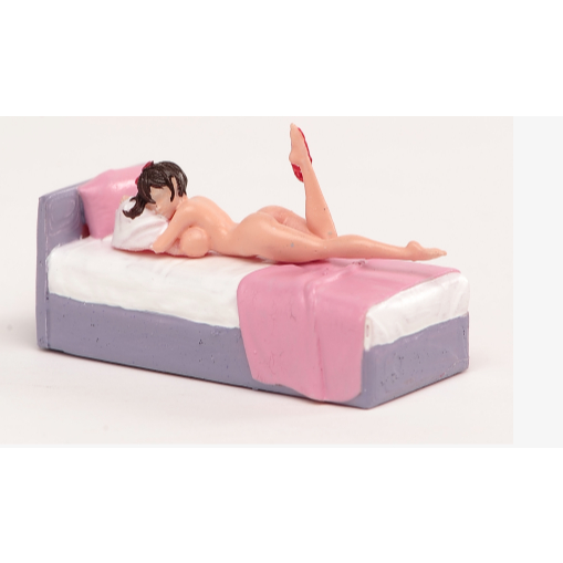 Miniature Naked Girl Pink Blue Bed Scene Figure For Car Vehicles Model Shopee